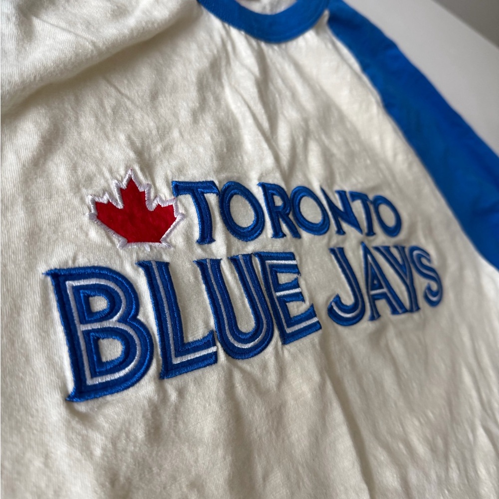 Toronto Blue Jays Mitchell & Ness slub cotton long sleeve t-shirt top - Picture 3 of 10